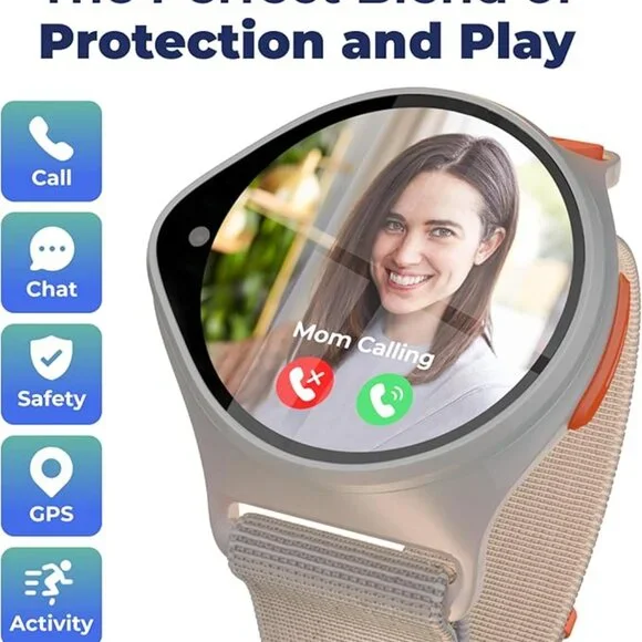 Nickelodeon NickWatch Kids Smart Watch with GPS Tracker, SOS, & Parent Control - Picture 9 of 9